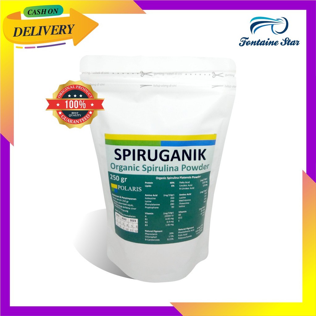 

Spirulina Powder (Bubuk) 250gram