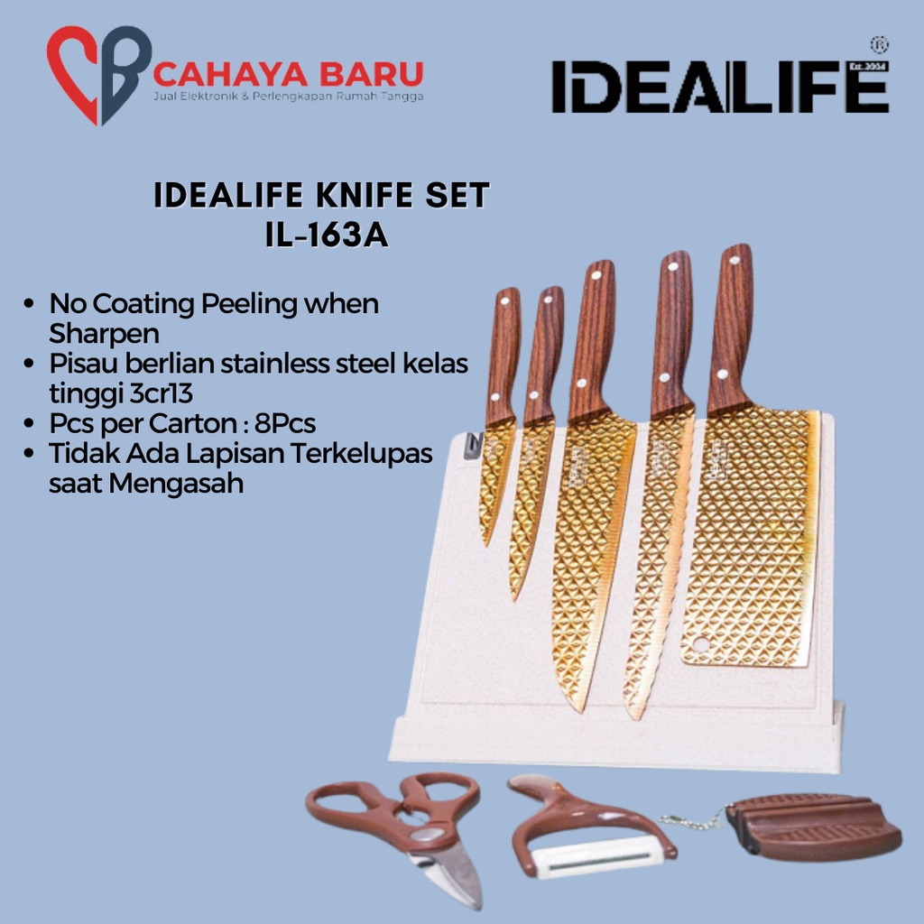 IDEALIFE KNIFE SET IL-163A