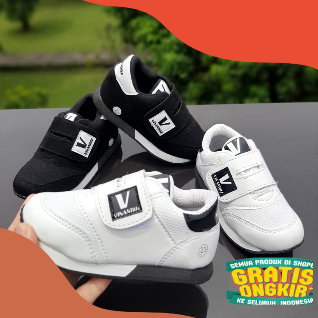 Toko ERS SSL07 Sepatu Sneaker Anak Unisex 1 sampai 9 tahun Sepatu Sekolah Anak Tk dan SD/ Denim blue