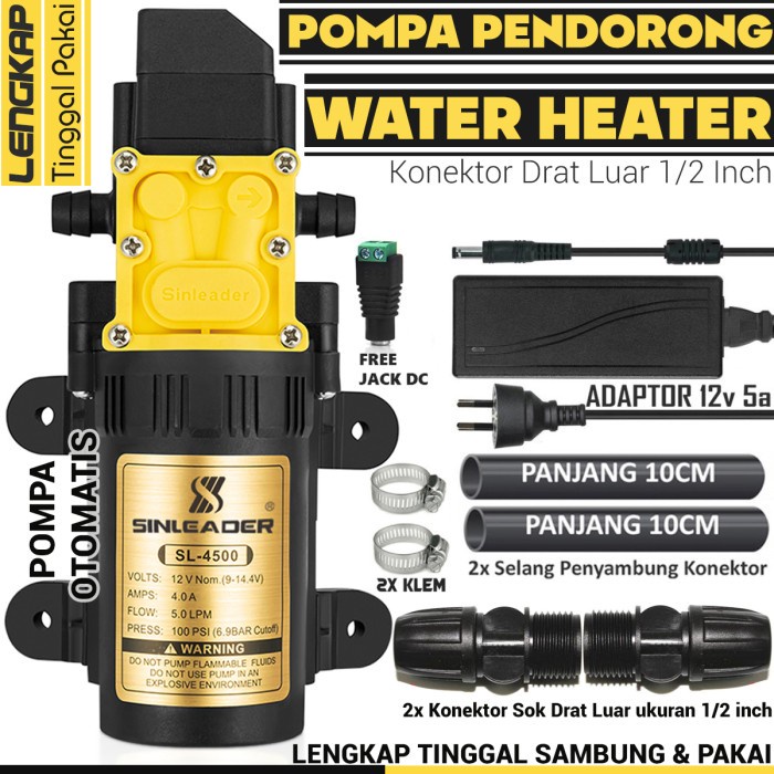 Paket pendorong Shower / Booster Shower dan Water Heater SL4500