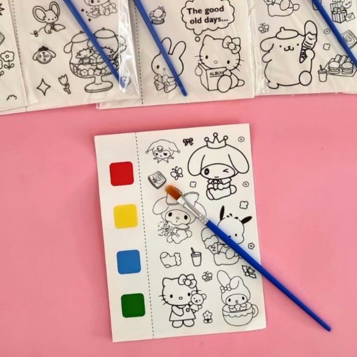 

Lukisan Warna Anak Sanrio / Momo Mewarnai Karakter Cat Air