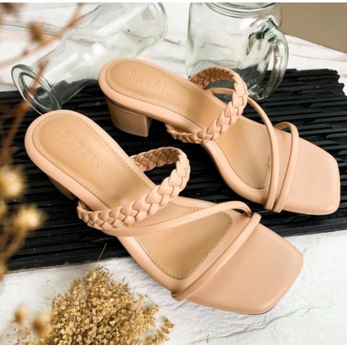 Sendal Wanita Kekinian Kondangan Sandal Heels Wanita Sendal Hak Tahu 5cm Sandal Kondangan Wanita Cew