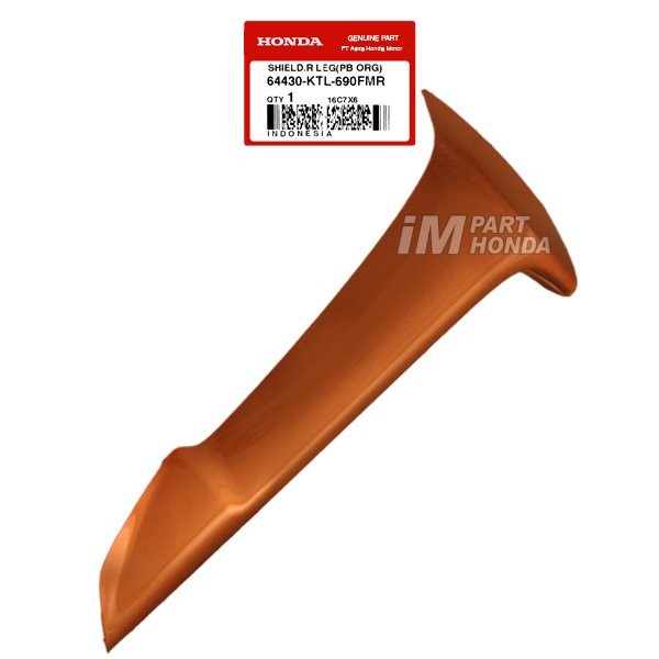 64430-KTL-690FMR Cover Sayap Luar Kanan Supra Fit New PB Orange