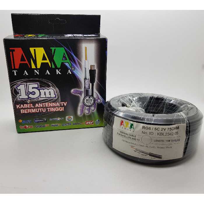 Kabel antena TV tanpa booster 5C Merk TANAKA