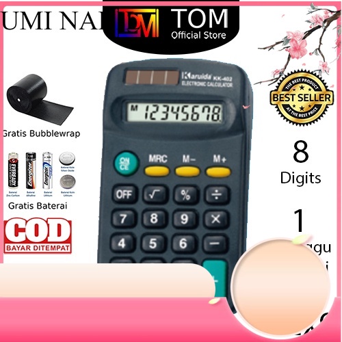 

(UMI)Kalkulator KK-402 8 Digit - Calculator Saku Kecil Mini