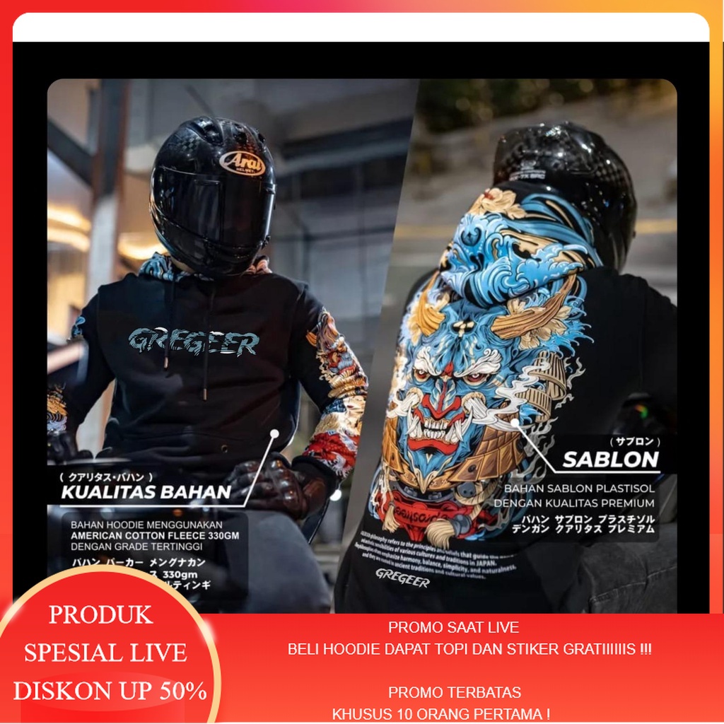 HOODIE SUNMORI GREGERR BLUE DEVIL JAKET SUNMORI JUMBO HOODIE PRIA