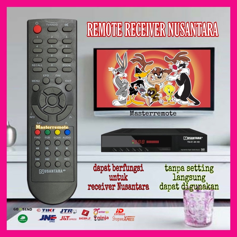 Cod REMOT REMOTE NUSANTARA / SET TOP BOX DVB T2 TANAKA BODY PLASTIK