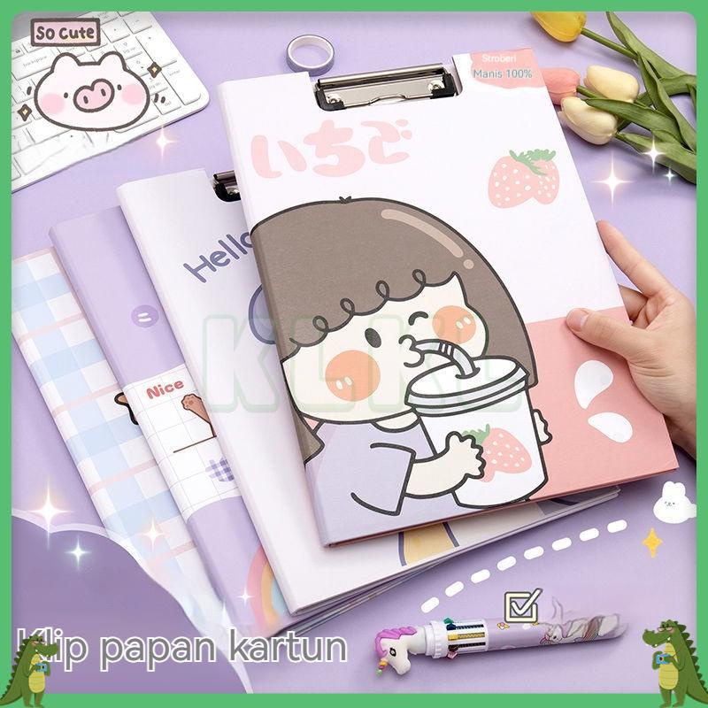 

✨ KLKL ✨ Clipboard A4 yang lucu Siswa Kartun Clipboard aesthetic