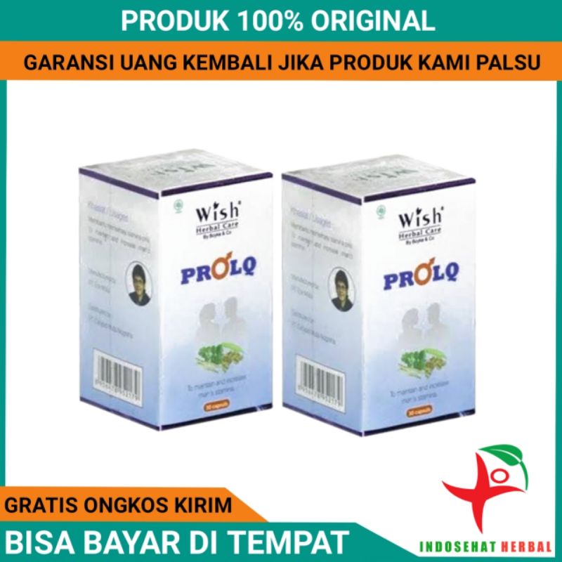 WISH PROLQ  DR BOYKE ORIGINAL OBAT PENAMBAH STAMINA PRIA TAHAN LAMA PATEN(GRATIS ONGKIR)