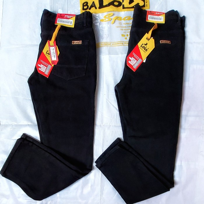 CELANA JEANS HITAM PRIA JUMBO 37-44 - Hitam, 37