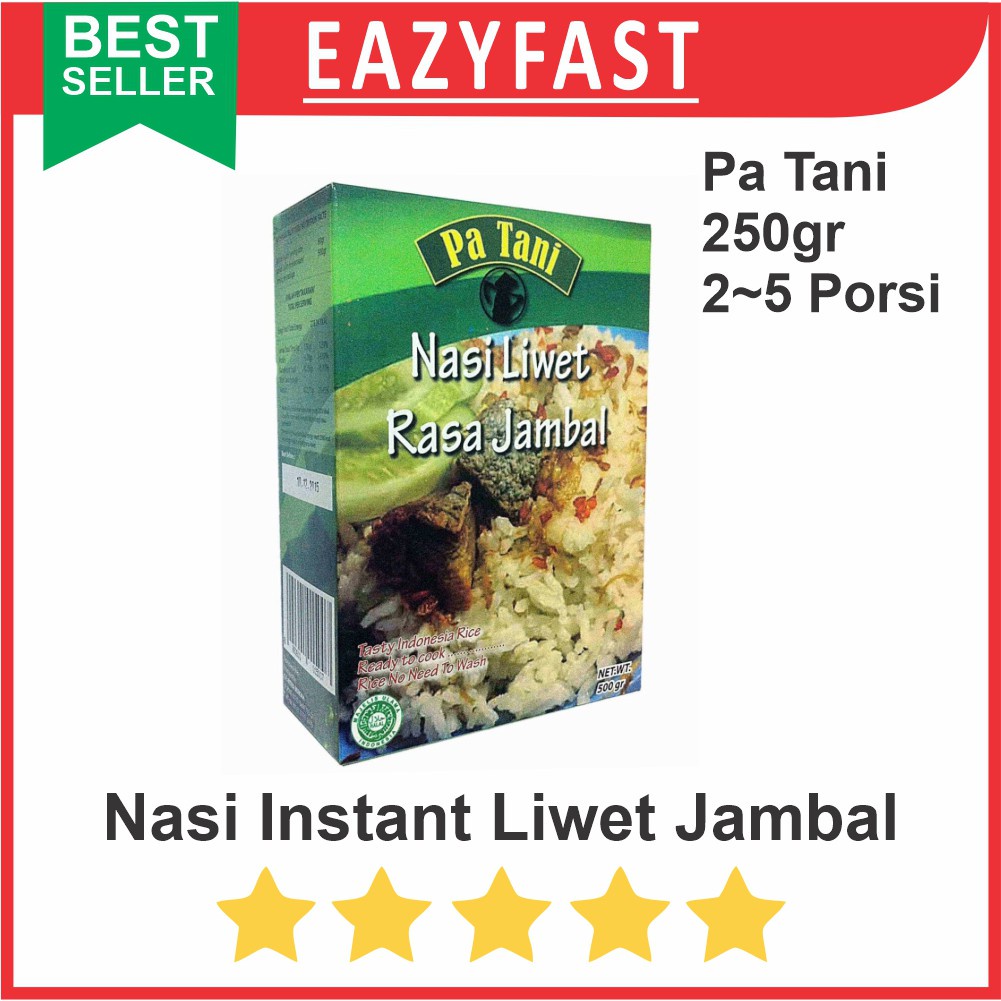 

Nasi Instan Liwet Ikan Jambal 250gr Beras Bumbu Rasa Makanan utk Oleh2 Traveling Camping