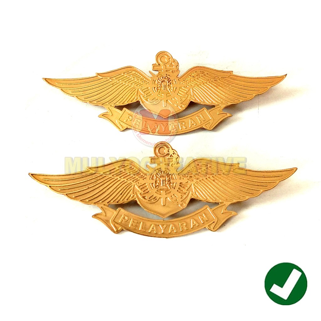Bordir Lencana Wing Logo Pelayaran Atribut Sekolah Pelayaran Nasional