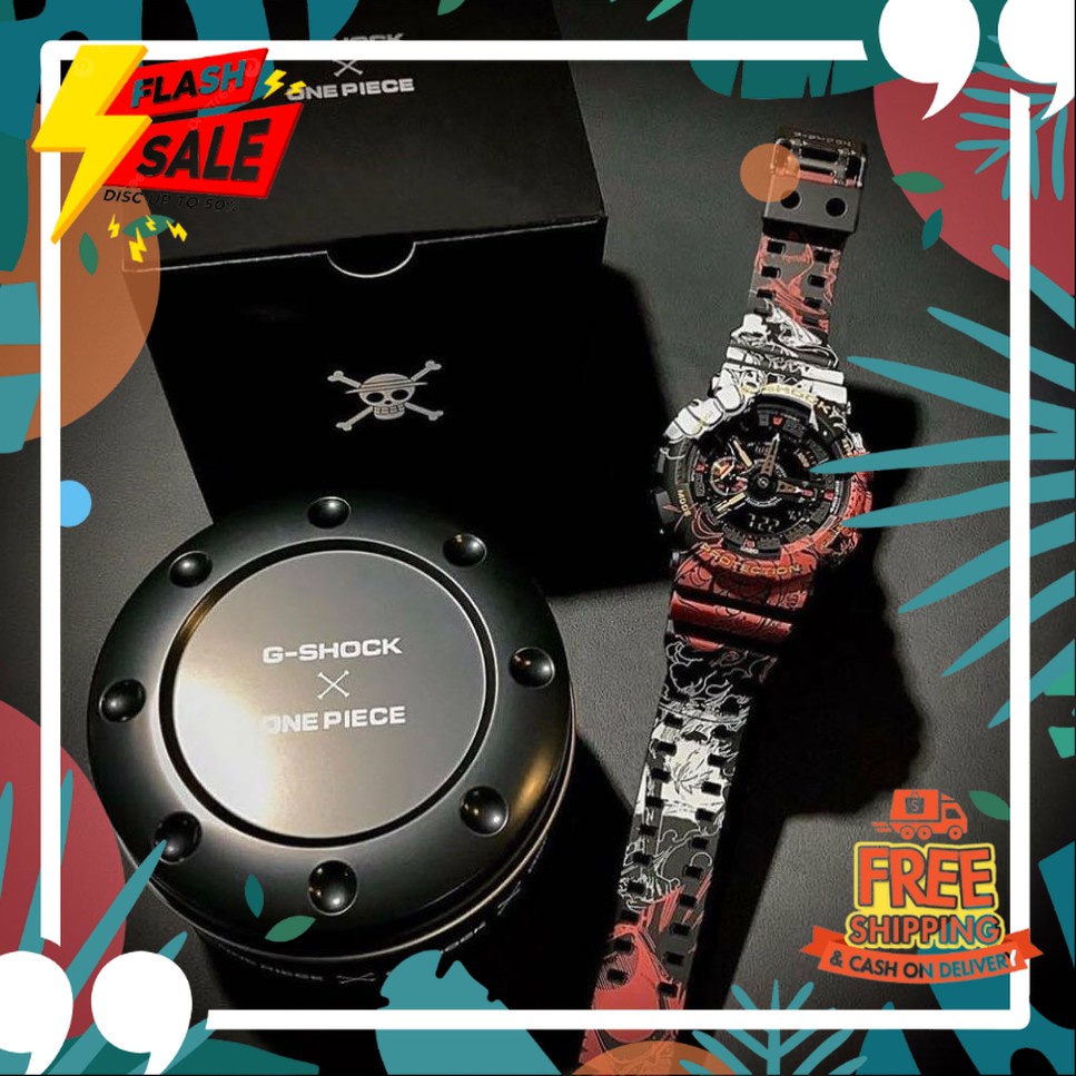 11.11 SALE JAM TANGAN KADO PACAR /Asli Jam Tangan Pria G-SHOCK X ONE PIECE ANIME ORIGINAL CASIO FULL