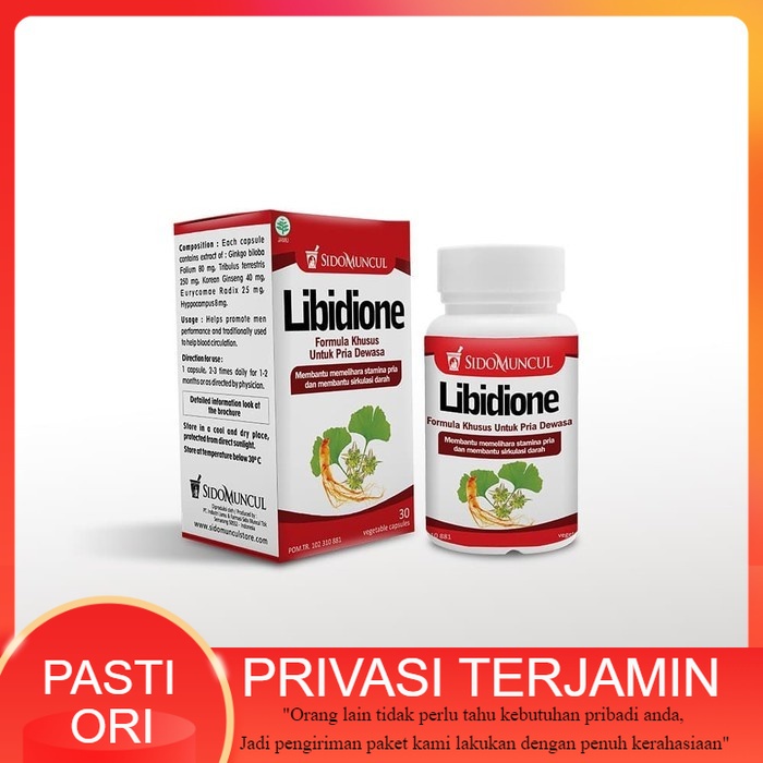 

SidoMuncul Libidione Suplemen Herbal 30 Kapsul / Sido Muncul Libidion