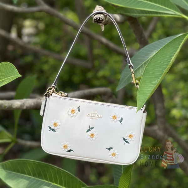 (Ready Stock) Coach 3356 Nolita 19 Wristlet Top Handle Daisy Embroidery