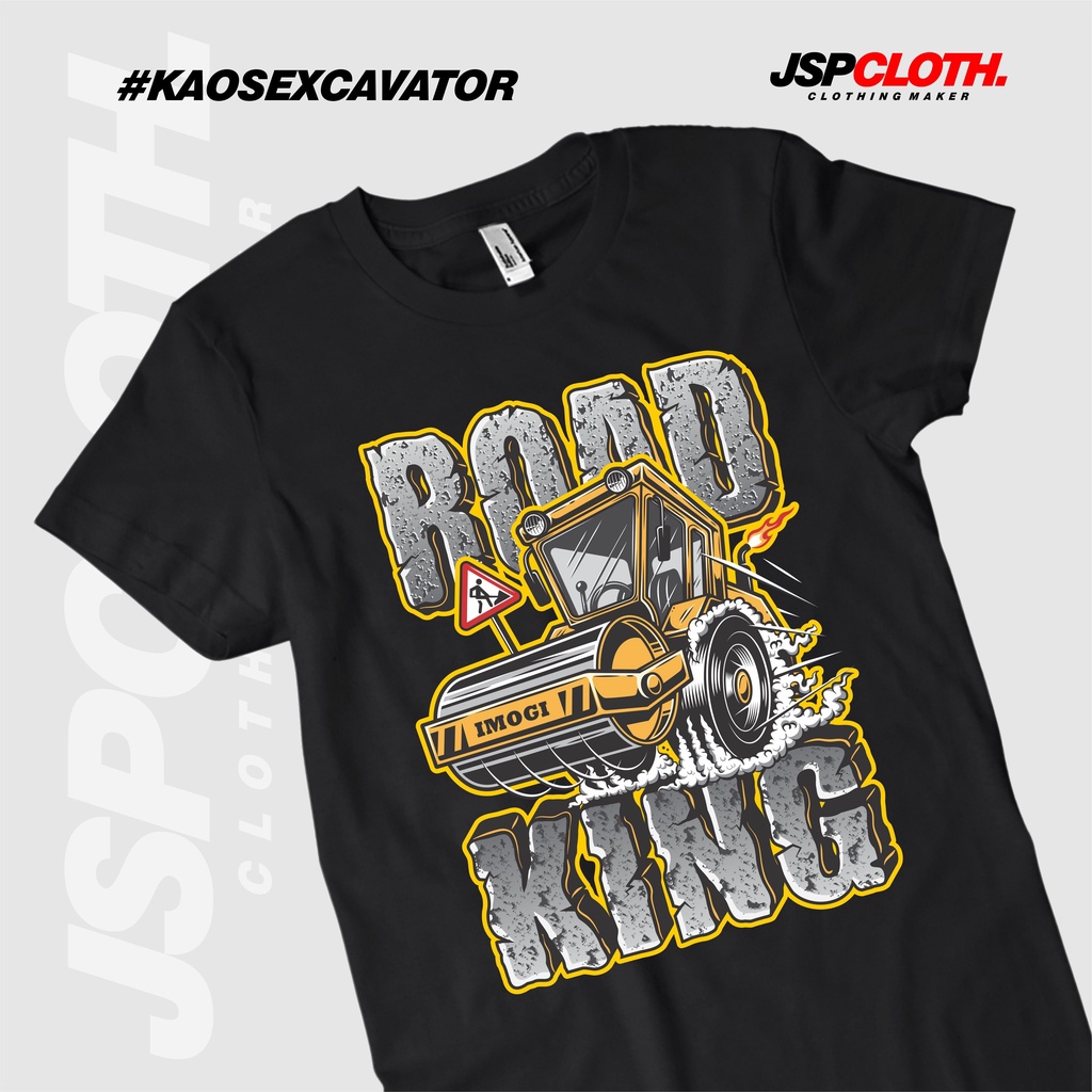 KAOS EXCAVATOR / ALAT BERAT / CATERPILLAR / KOMATSU combed lembut nyaman pria distro baju