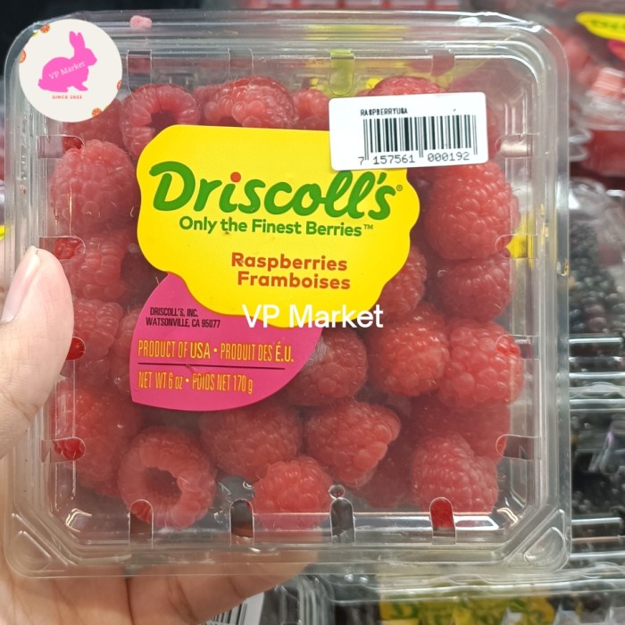 

Driscoll's Raspberry USA 170g | Driscolls Raspberries Framboise | Pack