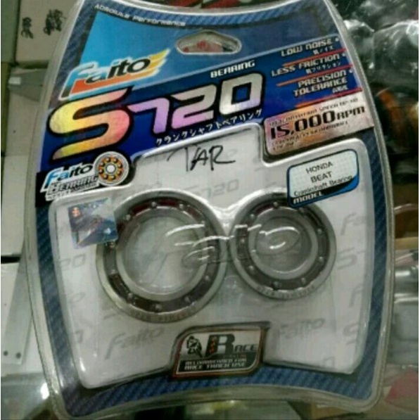 termurah bearing FAITO racing S720 Kruk as Honda Beat Scoopy Vario 110 old karbu Beat esp pop 6007 6