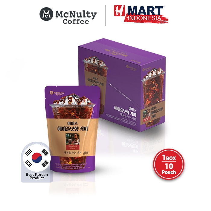 

McNulty Coffee Ice Americano Hazelnut Flavor 190ml x 10 Pouch