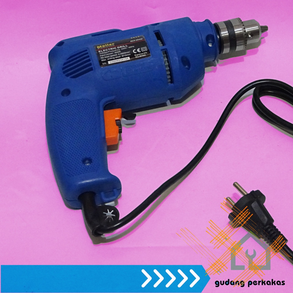 Mollar Mesin Bor Listrik 10mm Mesin Bor Mollar Bolak Balik 10mm Besi Laris