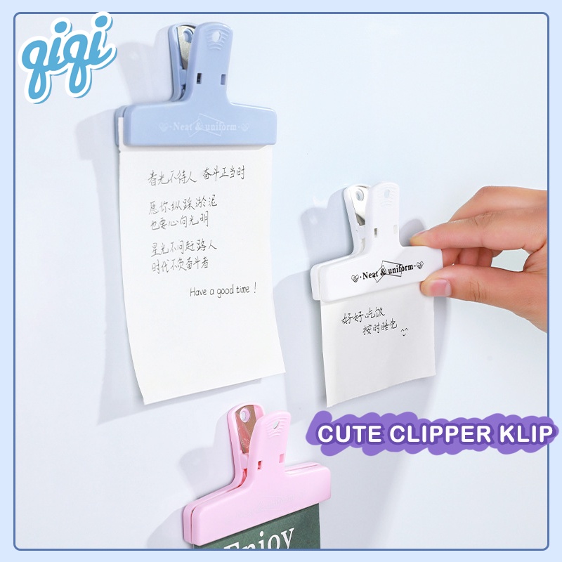 

PAPER CLIP MAGNETIC Cute Clipper Klip/Kertas Penjepit kertas/Klip Ekor Panjang Magnetik - Qiqi Treasure