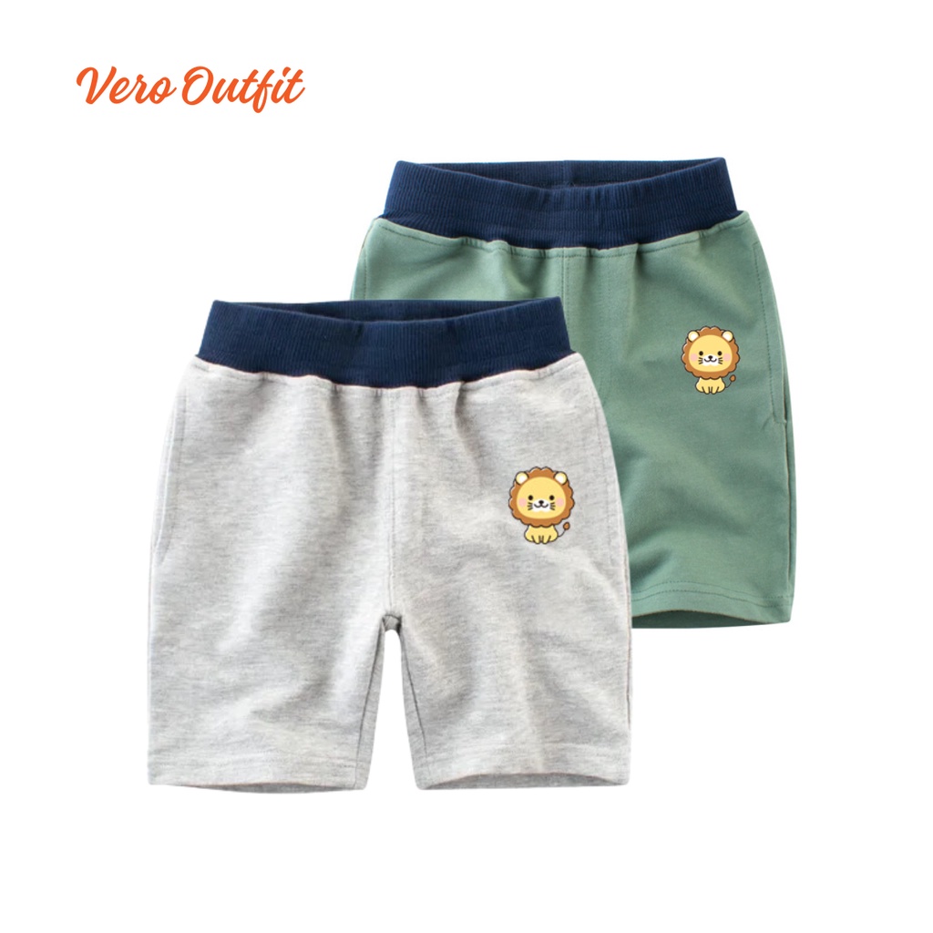 Bawahan Celana Pendek Harian Santai Anak Perempuan Laki Laki Cowok Cewek Gratis Custom Motif & Warna