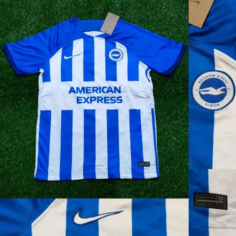 JERSEY BOLA BRIGHTON HOVE & HOVE ALBION HOME 2023 2024 GRADE ORI TOP QUALITY