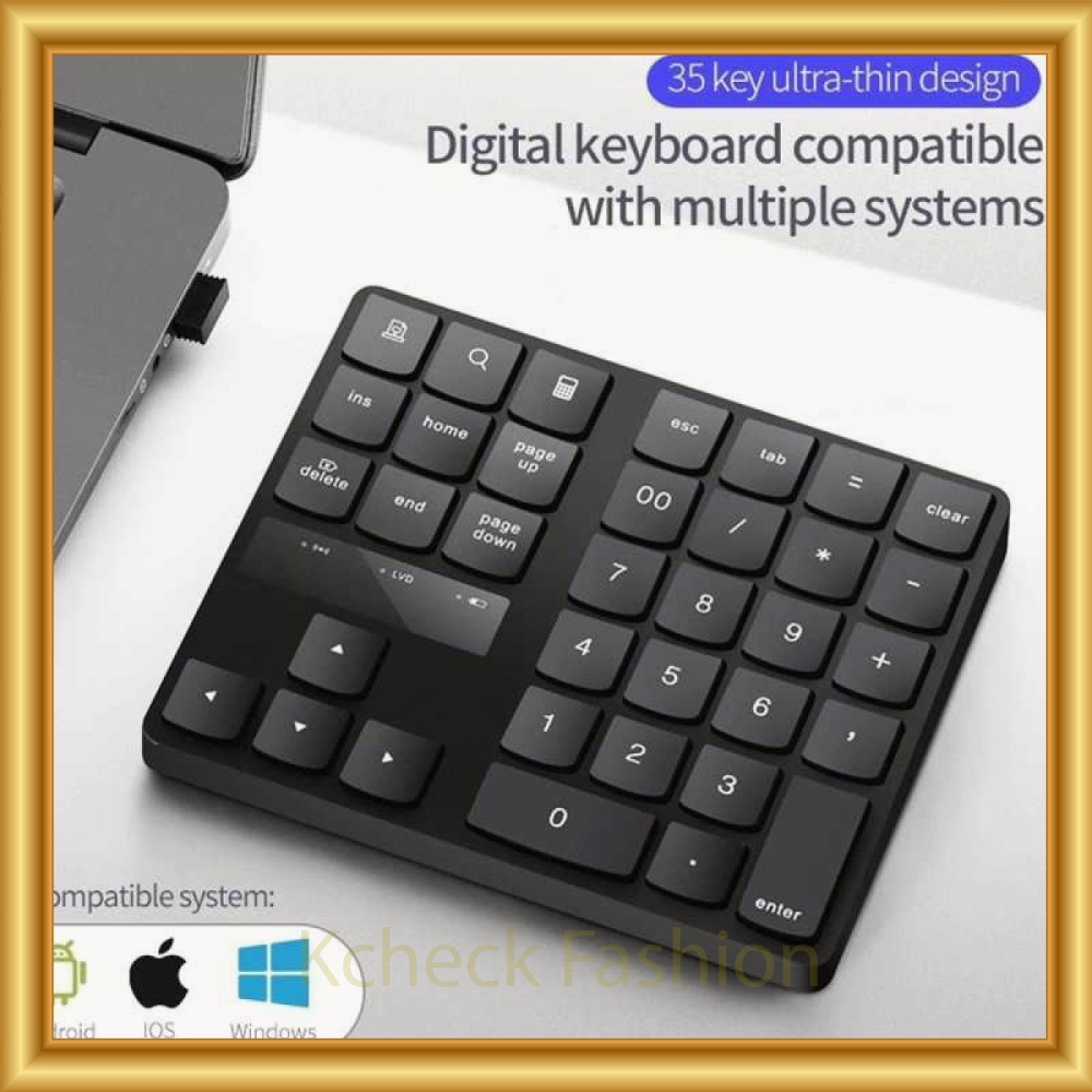 Keypad Numerik Multimedia Wireless 2.4GHz 35 Buttons -IT580