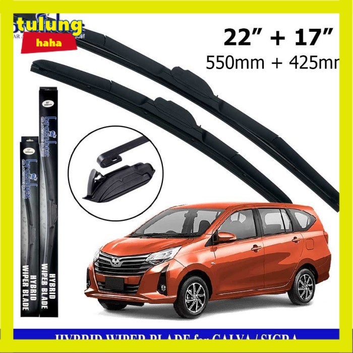 HIGH QUALITY Hybrid Wiper Blade Calya Sigra Wiper Mobil Karet