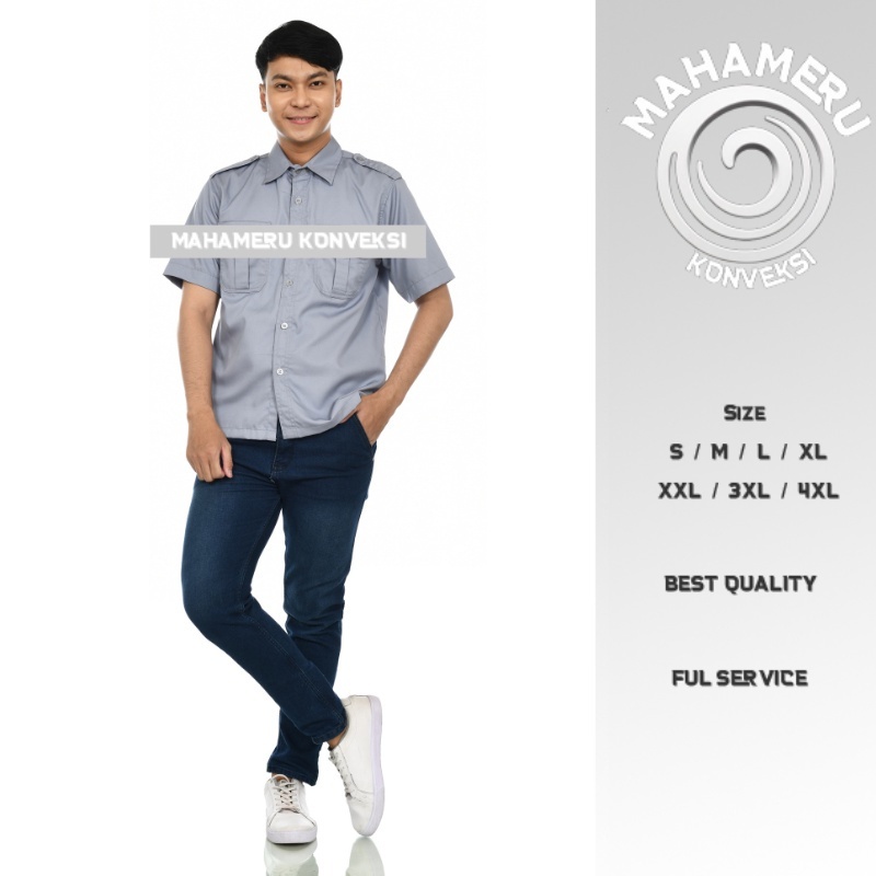 Baju Kemeja Tactical Taktikal PDL PDH Kerja Kantor Komunitas Original Premium Lengan Pendek Material