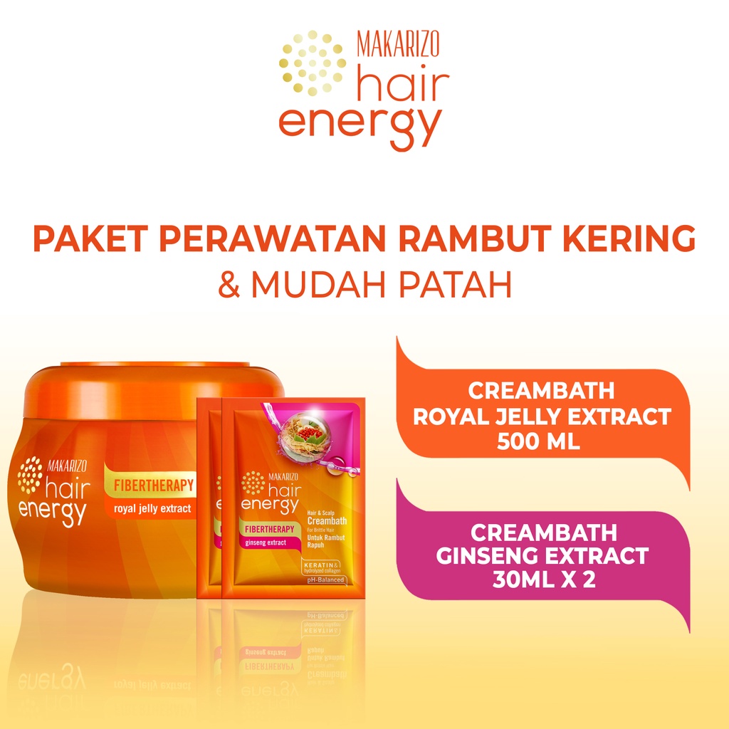 Bundle Hair & Scalp Creambath Royal Jelly 500 mL & Creambath Ginseng 30 mL