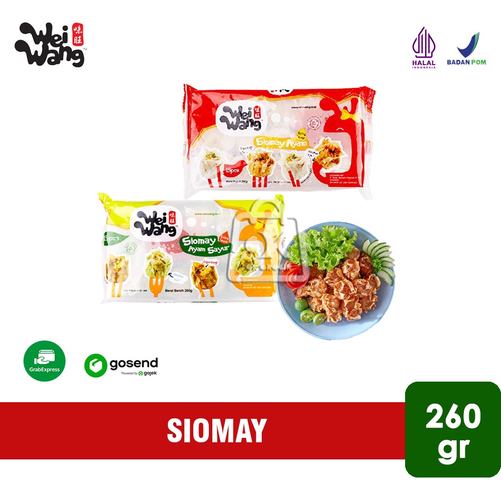 

Siomay Wei Wang / Siomay Ayam / Vegie isi 15 (260 gr) KHUSUS INSTANT