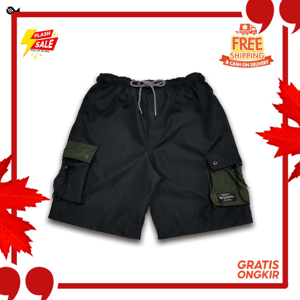 OUTFIT JKT48 TERBARU NEW ERA //Boardshort Celana Pendek Pria Cargo - Celana Hiking Waterproof