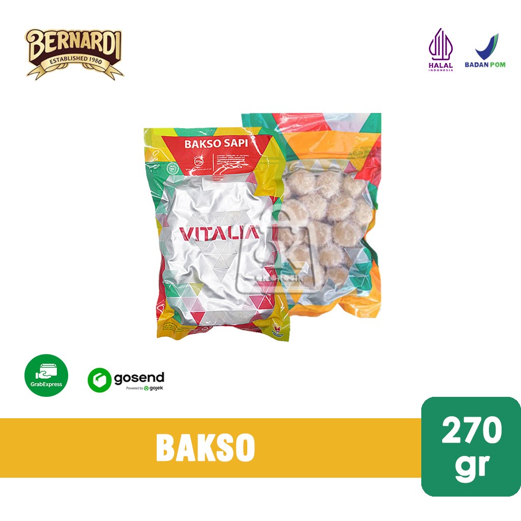 

Bakso Sapi Vitalia / Bakso Daging Sapi (270 gr) KHUSUS INSTANT