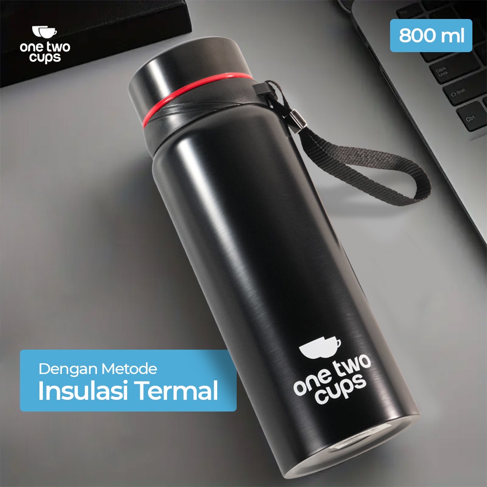 One Two Cups Botol Minum Termos Air Panas Dingin Stainless Steel 800 ml - Termos Minum Mini