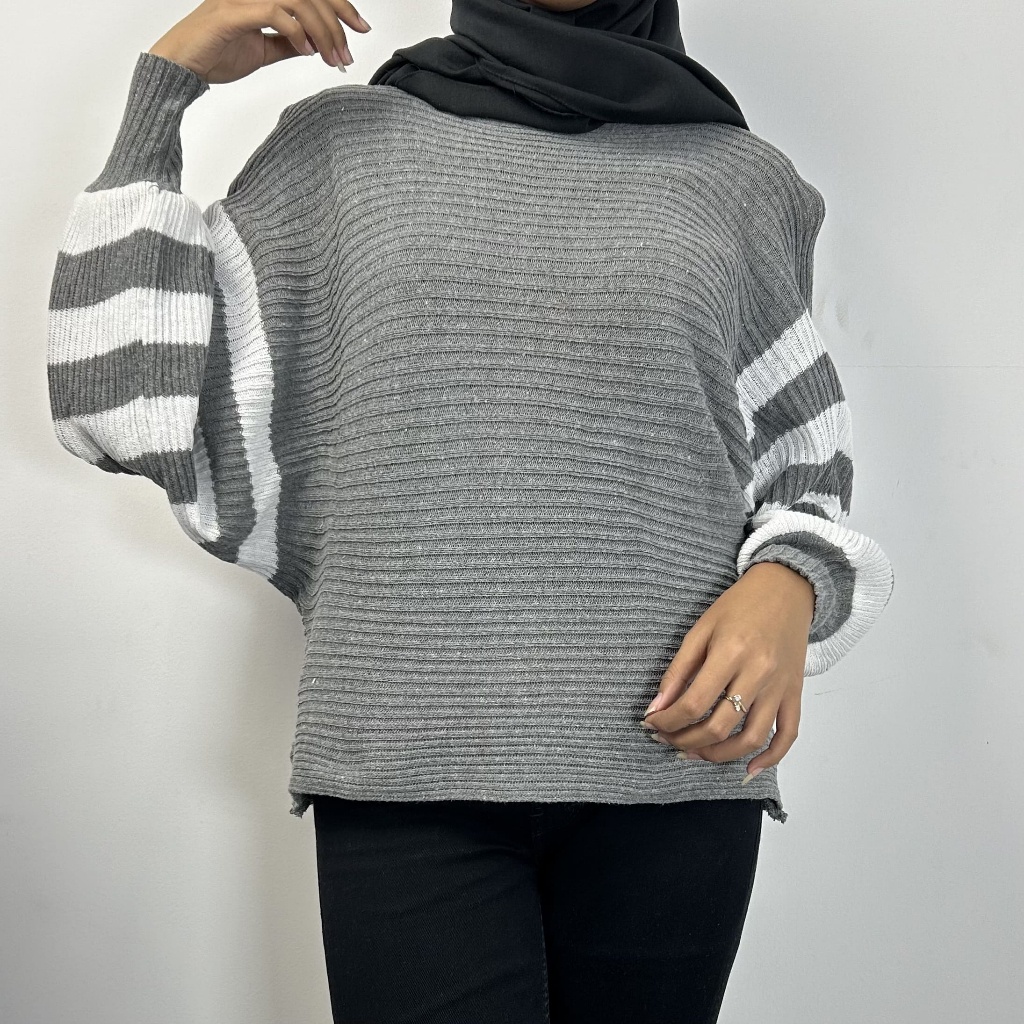 BOOM - Sally Knit Batwing Jumbo/ Atasan Oversize Kalong Rajut Wanita