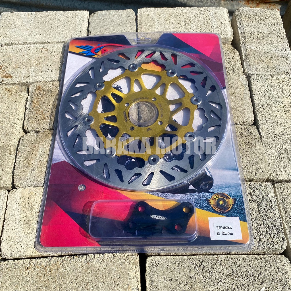 Piringan Cakram Depan Disc Brake Yamaha RX King RXKing RXK RXS RX Spesial Lebar 300 mm Gold Original