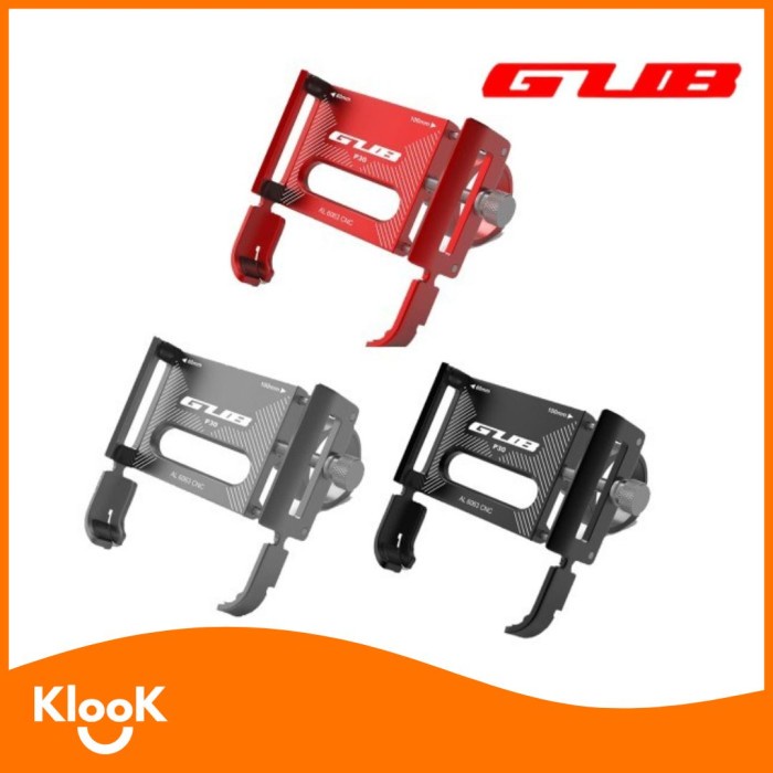 Phone Holder GUB P30 Original - Holder HP Motor Holder HP Sepeda - Merah