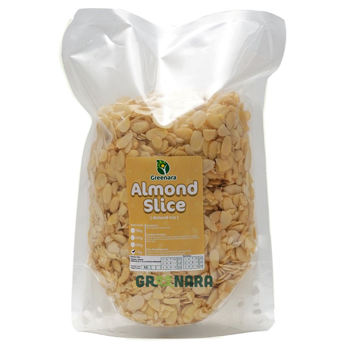 

[PREMIUM] Kacang Almond Iris 1 Kg / Almond Slice KUALITAS TERBAIK