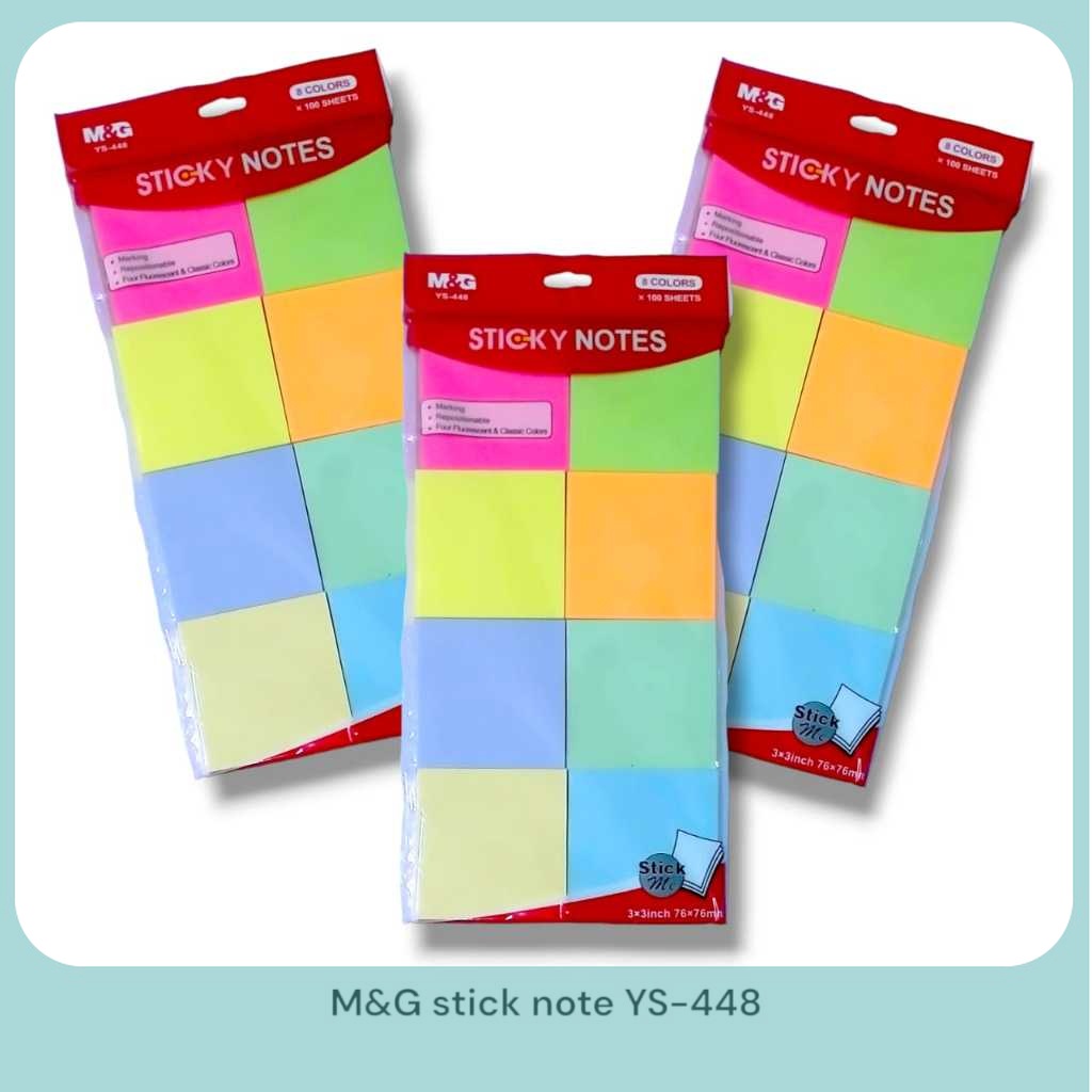 

M&G Sticky Notes Memo Tempel Kotak Set 8 Warna 76x76 mm Economic Set - AS33U148