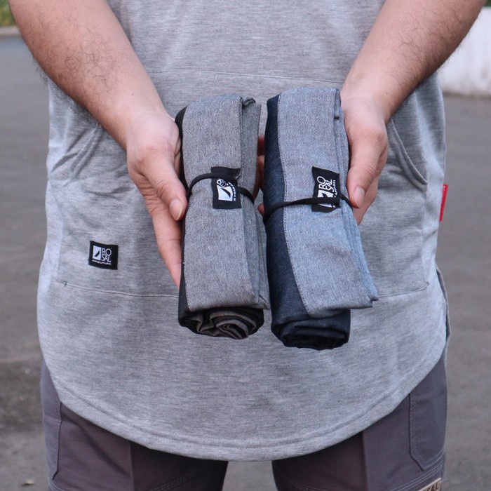 Sajadah Rosal / Sajadah Polos / Sajadah Travelling / Sajadah Kecil - Hitam