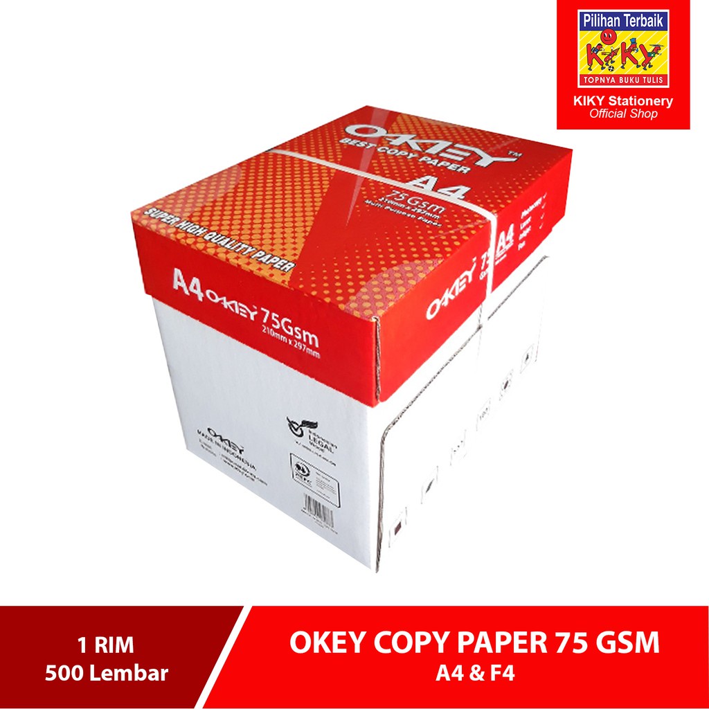 

Kertas Fotokopi / Kertas HVS OKEY A4 - 75 gram
