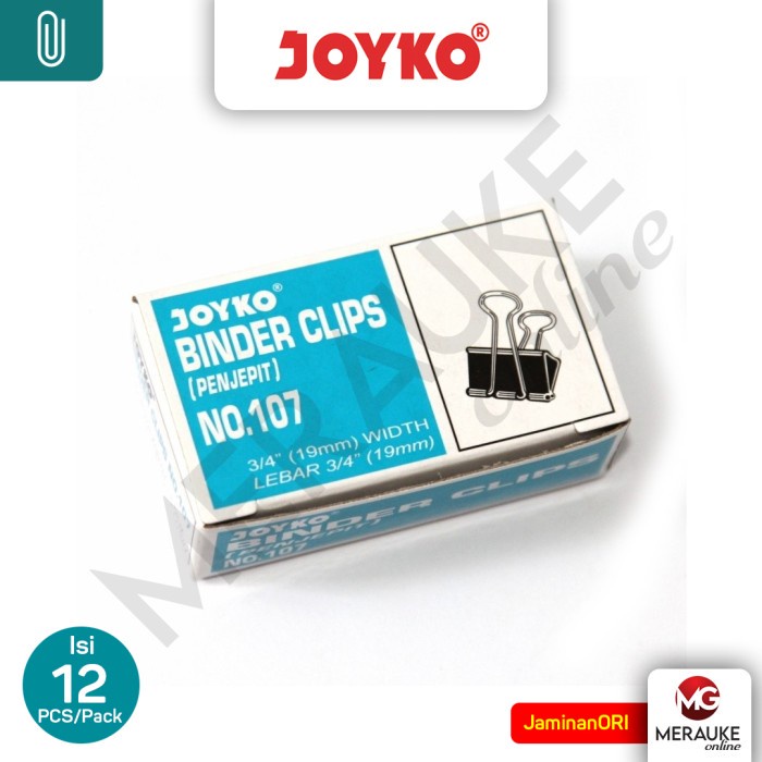 

Binder Klip JOYKO No 107 ( 1box isi 12pcs )