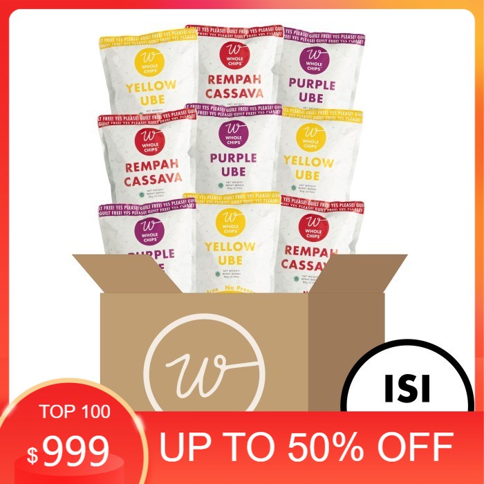 

Keripik Ubi & Keripik Singkong Whole Chips 90gr - Beli 18 Lebih Hemat DS