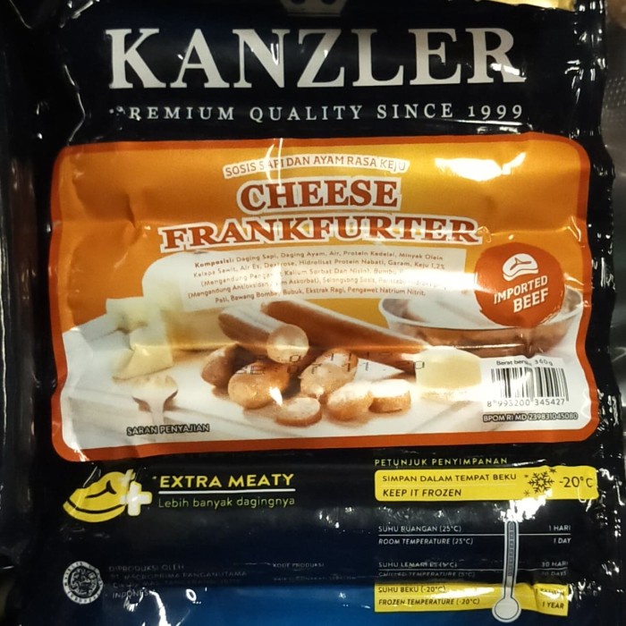 

Kanzler Sosis Cheese Frankfurter 360gr