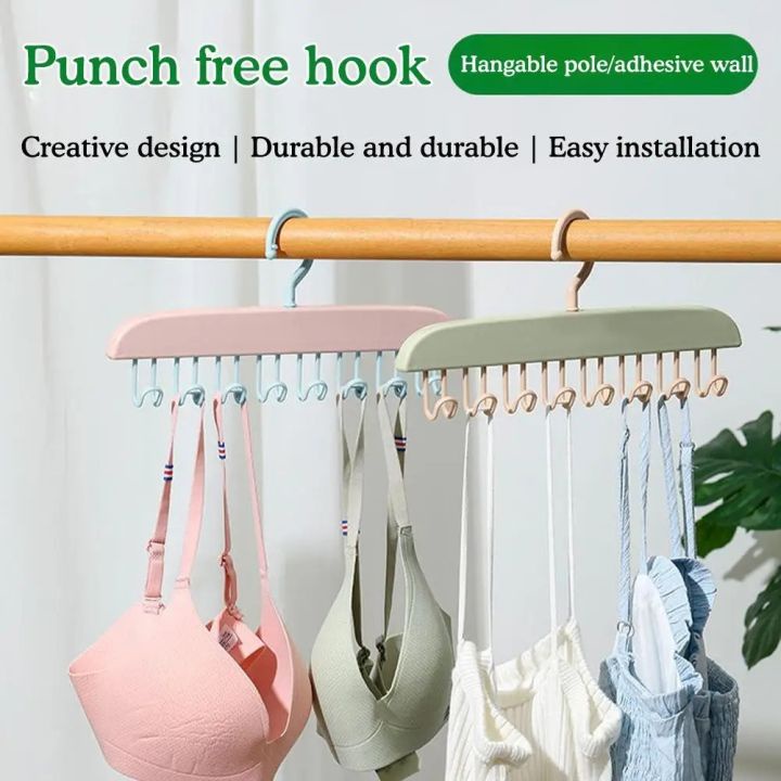 ARLA HANGER BAJU GANTUNGAN BAJU SERBAGUNA BAHAN PLASTIK TEBAL 8 GANTUNGAN