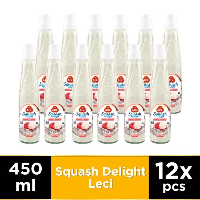 

ABC Sirup Squash Delight Leci 450 ml - Multi Pack 12 pcs