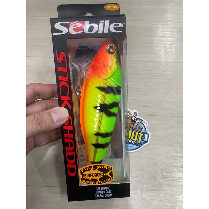 SEBILE STICK SHADD SINKING 182mm 134.5gram - Firetiger Gold