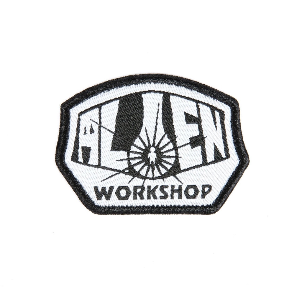 Alien Work Shop OG Logo Patch Black White
