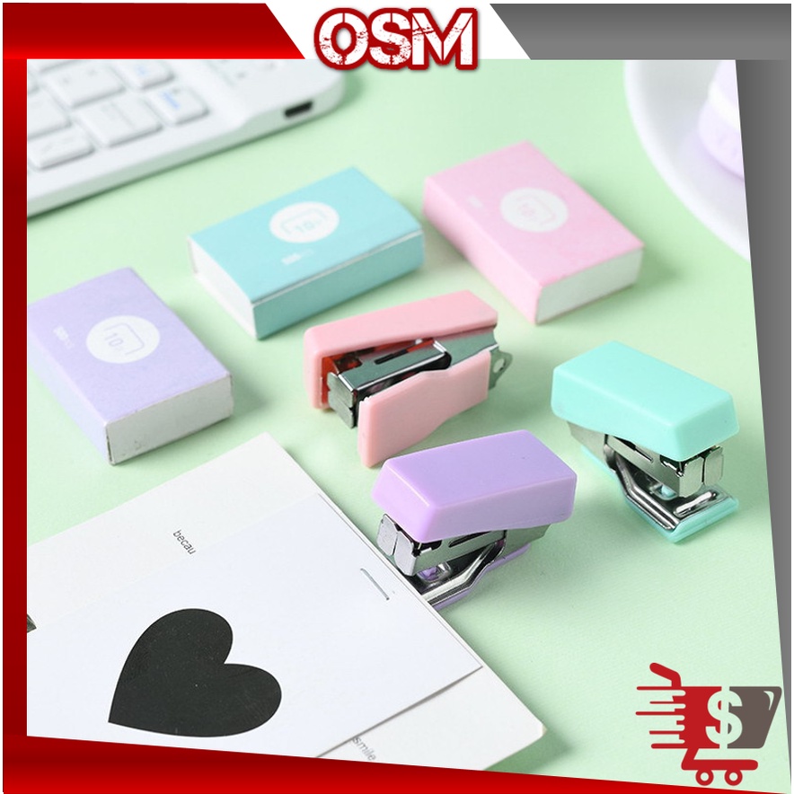 

OSM - S6104 Mini Hekter Lengkap Dengan Staples / Stapler Mini Set / Set Staples Perlengkapan Kantor / Cute Mini Stapler Untuk Pelajar